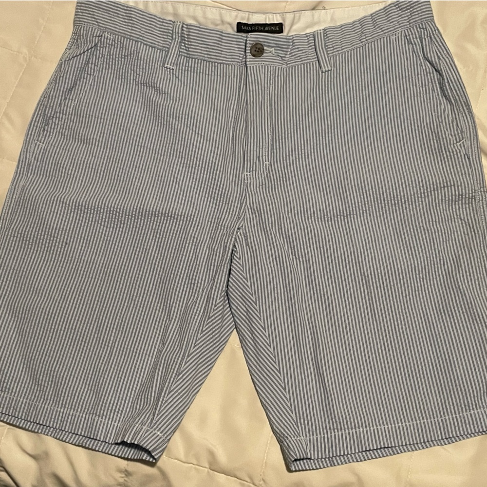 Seersucker shorts for men. Saks Fifth Avenue brand, size 36